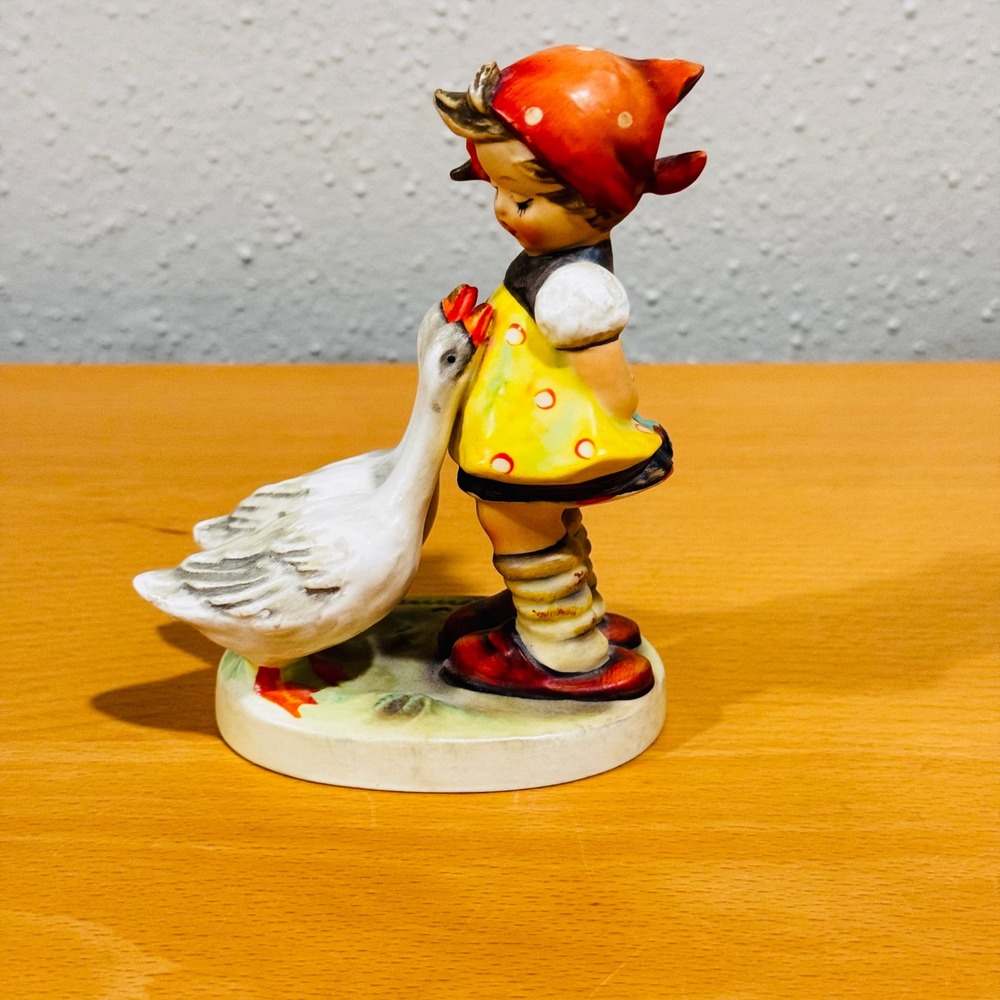 Goose Girl Figurine Small Goebel Hummel Vintage Germany Decor Cottagecore 1960s